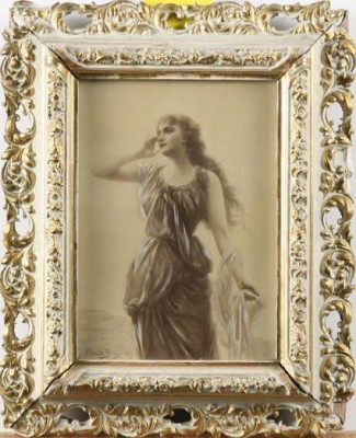 Modell by Edouard BISSON - auction artwork with signature