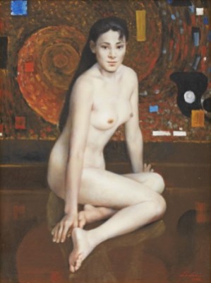 Curious For Life by LEI LI - auction artwork with signature