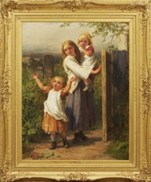 The Cottager’s Welcome by William Charles Thomas DOBSON