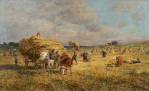 Grain Harvest by Karl STUHLMÜLLER