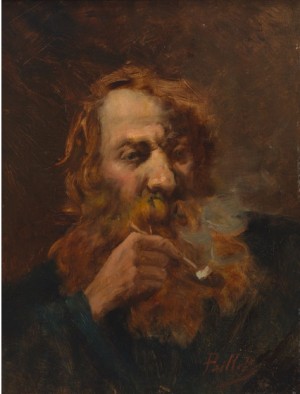 Portrait Of A Bearded Man by Fernand PAILLET - auction artwork with signature