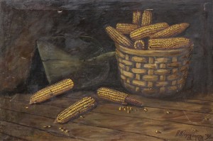 Still Life With Corn by Alfred MONTGOMERY - auction artwork with signature