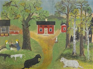 Herdestund I Trädgården by Johan Erik ‘Lim-Johan’ OLSSON