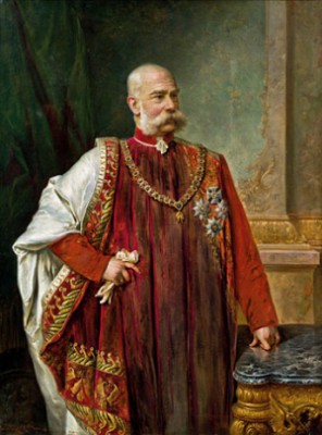 Kaiser Franz Joseph I. Von österreich Im Ornat Des Goldenen Vlieses by Hans ZATZKA
