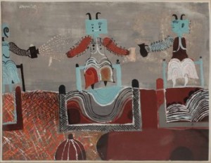 Komposition Med Figurer by Gustavo FOPPIANI - auction artwork with signature