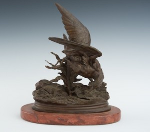 A Bird Hunting Worms by Jules MOIGNIEZ