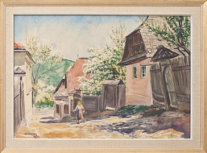 Bygata by Hermann MORRES - auction artwork with signature