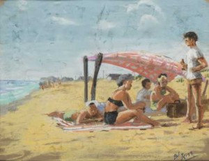 Beach Scene by Ely KISH