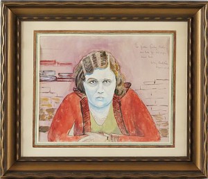 Porträtt by Ludvig ‘Lubbe’ NORDSTRÖM - auction artwork with signature