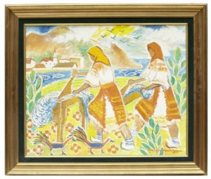 Kvinnor Vid Stranden by Florica TEISANU APOSTOLEANU - auction artwork with signature