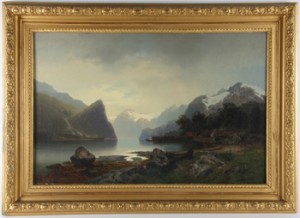 Fjordlandskap, A Tergo Intyg Av Gustaf Jansson by Erik BODOM