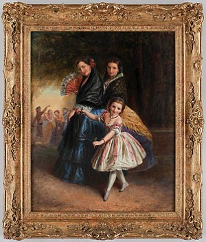 Motiv Med Spanska Damer by Joseph BOUVIER - auction artwork with signature
