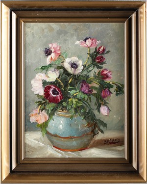 Anemoner I Vas by Ingeborg DUBOIS - auction artwork with signature