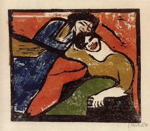 Zwei Ruhende Frauen by Erich HECKEL