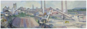 Gullhögens Bruk 1958 by Eric WESTLING - auction artwork with signature