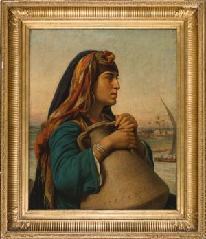 Kvinne Med Krukke by Félix Auguste CLEMENT - auction artwork with signature