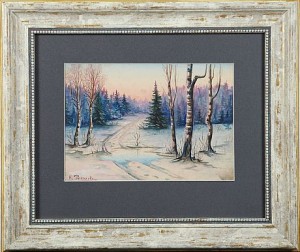 Landskapmotiv by Nikolaj RYKALOFF - auction artwork with signature