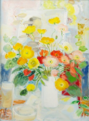 Floral Still Life With Poppies by Le PHO