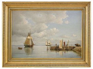 Sommardag I öresund by Carl Ludwig BILLE