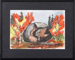 Höstlandskap by Lars (Sami Artist) PIRAK