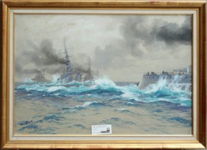 Krigsfartyg På Nordsjön by Hans BOHRDT