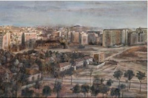 Vista De Madrid Desde El Cerro De La Plata. Desnudo De Espaldas by Isabel QUINTANILLA