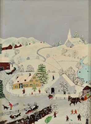 White Christmas by David MARGOLIS - auction artwork with signature
