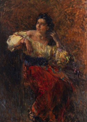 La Gitana - Die Zigeunerin by Plinio NOMELLINI - auction artwork with signature