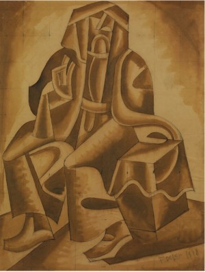 Predicatore Nel Deserto by Fortunato DEPERO