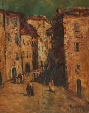 City Scene by Hans RUZICKA-LAUTENSCHLÄGER - auction artwork with signature
