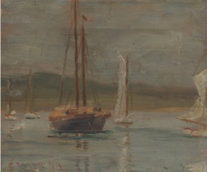 Sailboats by Susan Ricker KNOX - auction artwork with signature