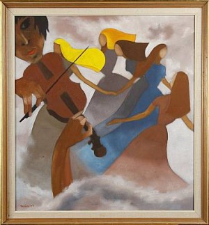Dans by Gösta IDÅS - auction artwork with signature