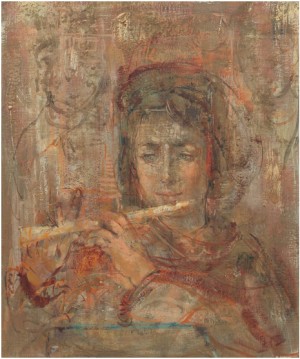 The Flute Player by Edna HIBEL