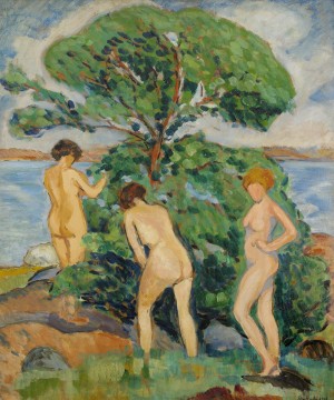 Solbadande Kvinnor - Utö by Edward HALD