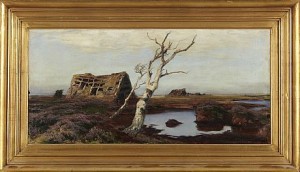 Landskap Med Hus by Franz HOFFMANN-FALLERSLEBEN - auction artwork with signature