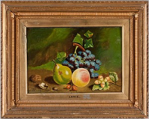 Fruktstilleben by George LANCE - auction artwork with signature