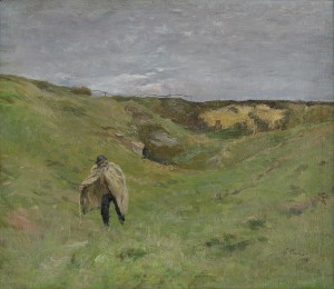 Vandrande Man I Landskap by Georg PAULI