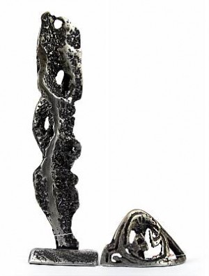 (2) Skulpturer by GILBERT - auction artwork with signature