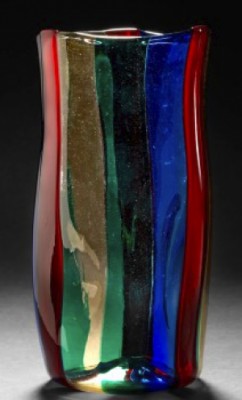 Vas. A Fasce, Venini Murano by Fulvio BIANCONI - auction artwork with signature