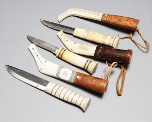 3 St, Samearbeten, En Kniv Signerad Eks För Erik Knutsson Sunna by Erik Knutsson (Sami Artist) SUNNA