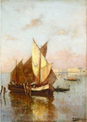 Vue De Venise by François MAURY - auction artwork with signature