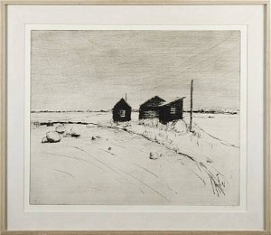 Strandhus by Björn BREDSTRÖM - auction artwork with signature