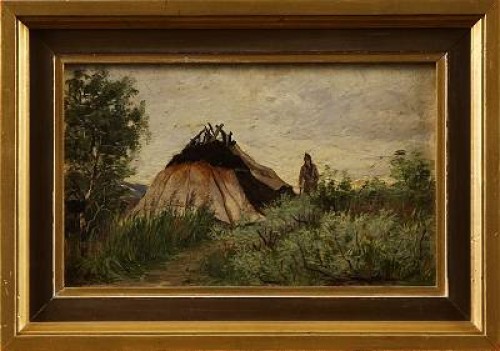 Motiv Med Kåta I Fjällandskap by Anna CASSEL