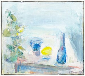 Bord Med Citron by Liz THOMASSON - auction artwork with signature