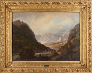 Berglandskap by Anton SCHIFFER - auction artwork with signature