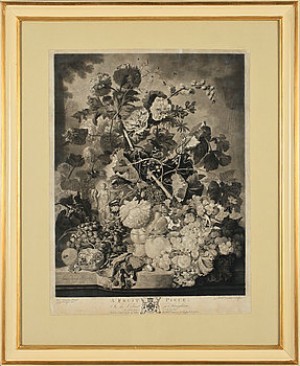 (2) Efter Jan Van Huysum. Stilleben by Richard EARLOM