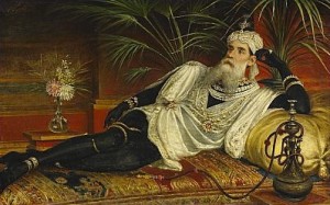 Man På Divan by Egisto SARRI - auction artwork with signature