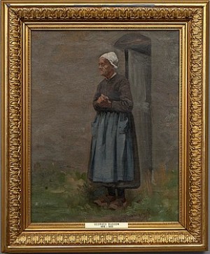 Bondkvinna by Georges Louis Charles BUSSON - auction artwork with signature