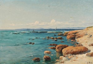 La Corniche à Marseille, Pointe Rouge by Lina BILL - auction artwork with signature