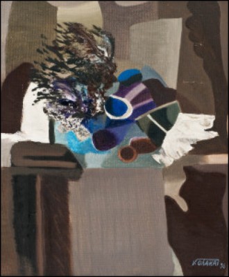 Stilleben by Valdur OHAKAS - auction artwork with signature